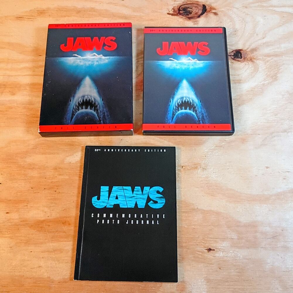 Jaws (DVD, 2005) 30th Anniversary Limited Edition 2-Disc Set + Book & Slipcover